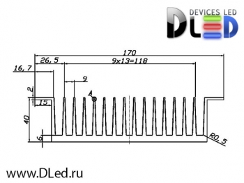   Радиатор охлаждения Dled Ice-25