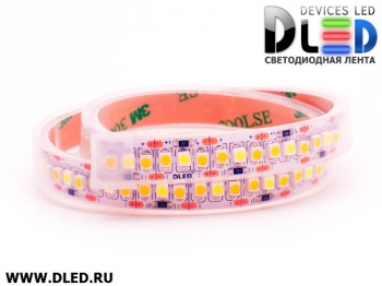   Влагозащищённая светодиодная лента в трубке SMD 3528 (240 LED) ip67 Белый + 2 Теплый белый