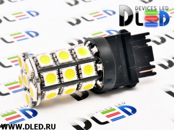   Автолампа светодиодная W21W - T20 - 7440 - W3x16d - 27 SMD 5050 Black (2шт.)