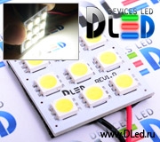   Светодиодная панель 20 Led SMD 5050 12V c коннекторами t10 и C5W