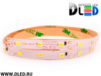   Светодиодная лента IP22 SMD 2835 (60 LED) 1 Белый + 2 Теплый белый