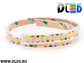   Влагозащищённая светодиодная лента в трубке SMD 2835 (240 LED) ip67 Белый + Теплый белый