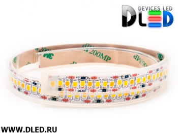   Влагозащищённая светодиодная лента в трубке SMD 2835 (240 LED) ip67 2Белый + Теплый белый