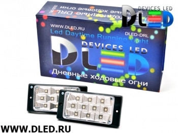 Дневные ходовые огни ВАЗ 2110-2115 в ПТФ DLed DRL-145 Black S-Flux 2x1.5w (2шт.)