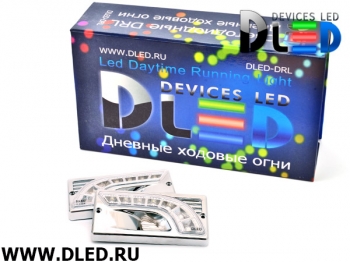   Штатные дневные ходовые огни ВАЗ 2110-2115 в ПТФ DLed DRL-144 S-Flux 2x1.5w