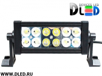   Фара рабочего освещения 12 led Epistar Dled 36W Spot Дальний свет