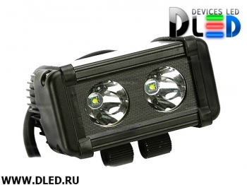   Фара рабочего освещения 2 led CREE Dled 20W Spot Дальний свет (Один ряд)