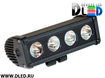   Фара рабочего освещения 4 led CREE Dled 40W Spot Дальний свет (Один ряд)