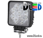   Фара рабочего освещения 9 led Epistar Dled 27W Flood Ближний свет (Точечный)