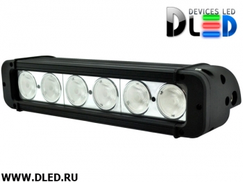   Фара рабочего освещения 6 led CREE 60W PS Комбинированный свет (Один ряд)