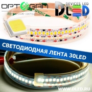   Влагозащищенная светодиодная лента в трубке DLed IP67 Оптоган OLP-2835F2E-01A (240 LED) 12V DC  Холодный белый