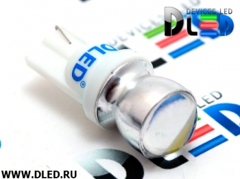   Автолампа светодиодная T10 - W5W - 2 SMD 5730 + Линза (2шт.)