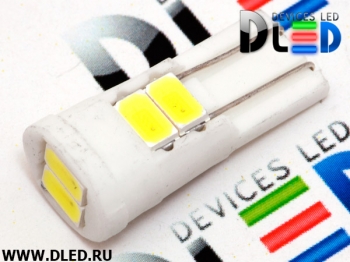   Автолампа светодиодная T10 - W5W - 6 SMD 5630 (2шт.)