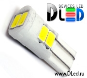   Автолампа светодиодная T10 - W5W - 6 SMD 5630 (2шт.)