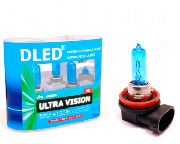   Автомобильная лампа H8 4300K DLED "Ultra Vision"