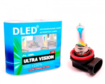   Автомобильная лампа H9 Rainbow DLED "Ultra Vision"