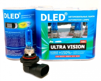  Автомобильная лампа HB4 9006 6500K DLED "Ultra Vision"