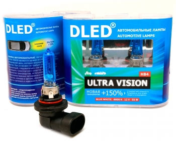   Автомобильная лампа HB4 9006 8000K DLED "Ultra Vision"