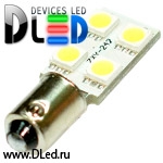   Автолампа светодиодная T4W - 4 SMD 5050 (2шт.)