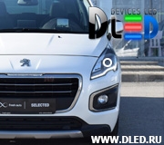   Ангельские глазки на Peugeot 3008 2014+