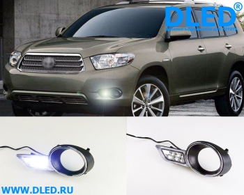   Штатные дневные ходовые огни Dled 2x12w Toyota Higlander 2009-2011