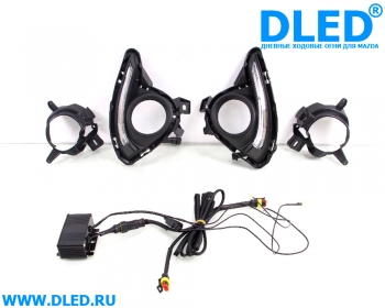   Штатные дневные ходовые огни Dled 2x12w Mazda 2