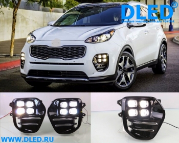   Штатные дневные ходовые огни Dled 2x12w Hyndai KX5 Sportage 2016 2017