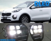   Штатные дневные ходовые огни Dled 2x12w KIA Sportage KX5