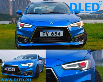   Передняя фара для Mitsubishi Lancer EX 2009-2016