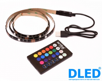   Светодиодная лента 5V RGB USB DLED VIBE SMD5050 (3 метра с пультом)