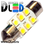   Автолампа светодиодная C5W FEST 31мм SV8,5 - 6 SMD 3528 (2шт.)