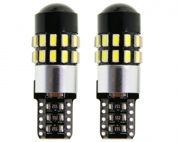   Автолампа светодиодная T10 W5W 30 SMD3014 CANBUS DLED с линзой (2шт.)